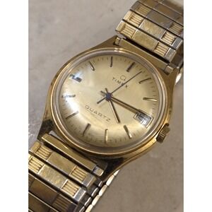 1970s Timex Q Mens A Cell Watch New Battery